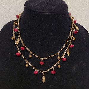 RUBY AND GOLD NECKLACE